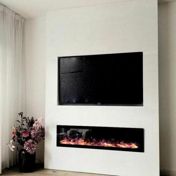 Cool Flames TV-wand met haard Cinewall